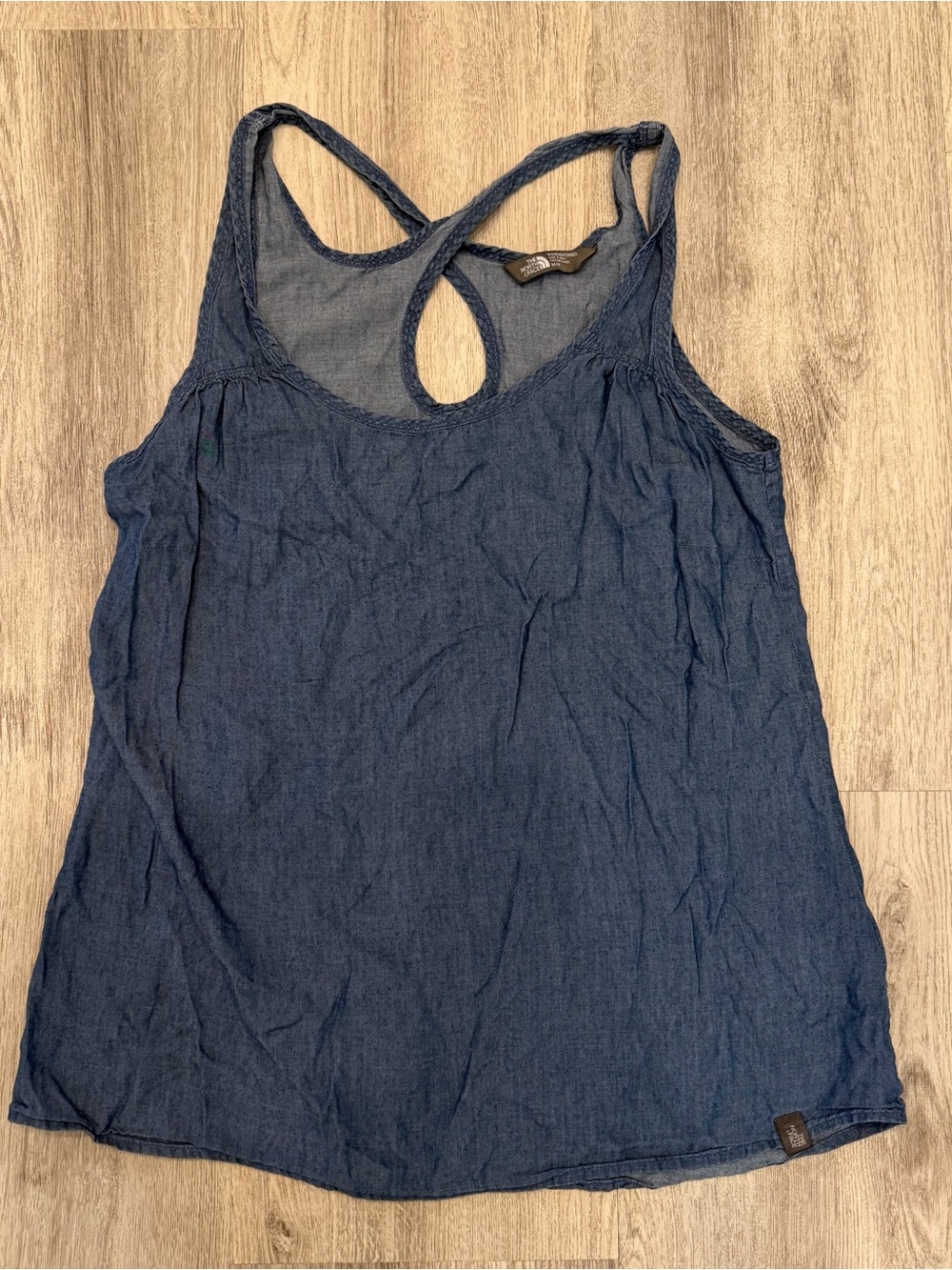 The North Face Blue Cross Back Tank Top Medium‎ Boho Casual